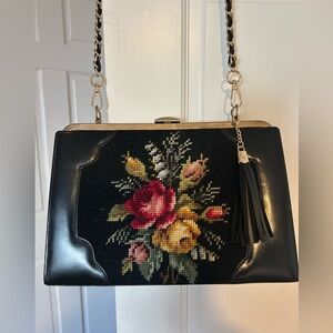 Vintage 60s Needle Point bag